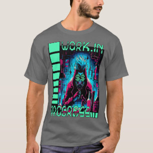 Camiseta Innovador solitario Un Diseño CyberPunk Que Ilustr