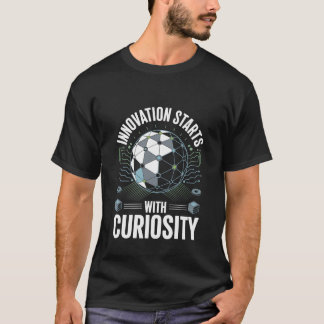 Camiseta Innovation Starts with Curiosity Tech Vibes
