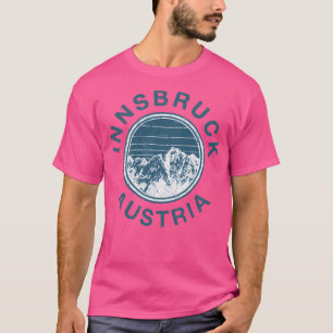 Camiseta Innsbruck Austria Monta el Retro Austríaco del Esq
