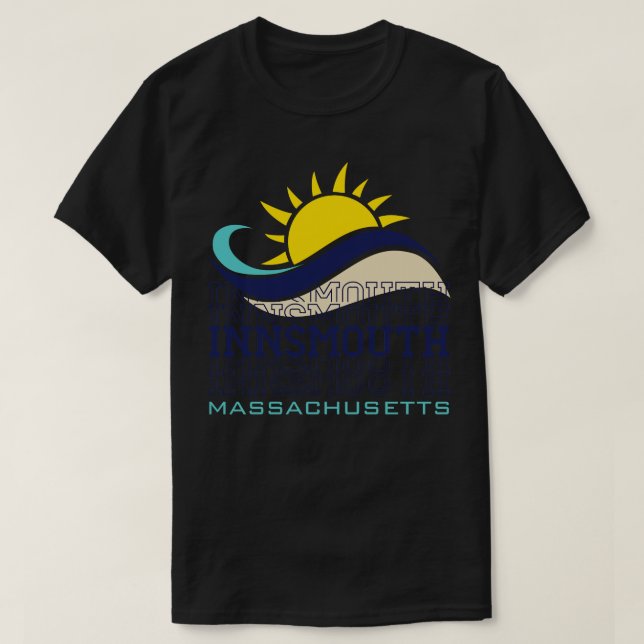 Camiseta Innsmouth Massachussets HP Lovecraft (Diseño del anverso)