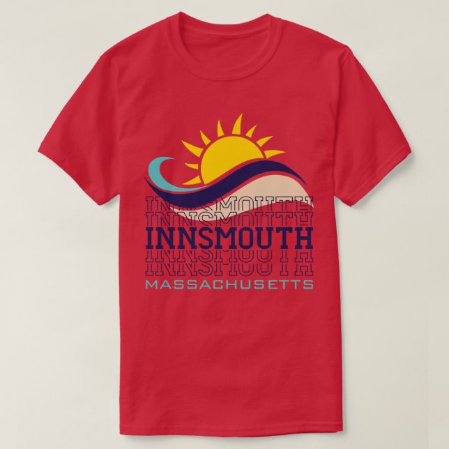 Camiseta Innsmouth Massachussets HP Lovecraft (Diseño del anverso)