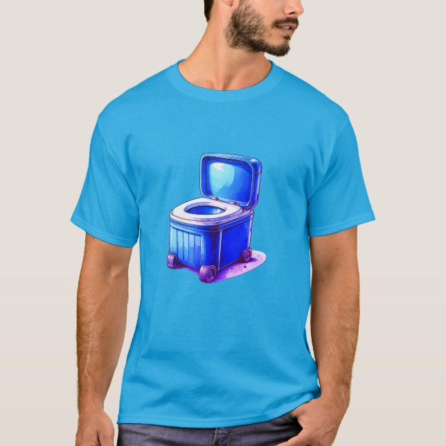 Camiseta Inodoro – Concepto de diseño funcional limpio (Anverso)