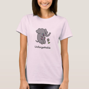 Camiseta inolvidable del elefante