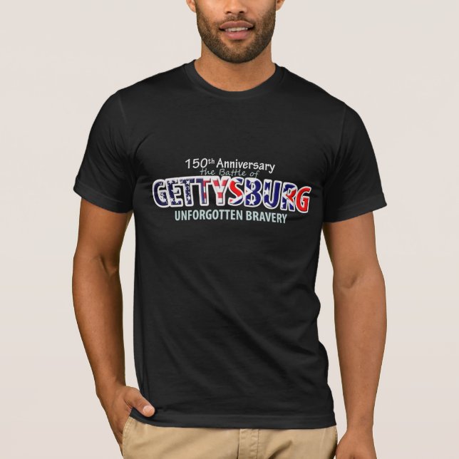 Camiseta ~ inolvidado Gettysburg del valor (Anverso)