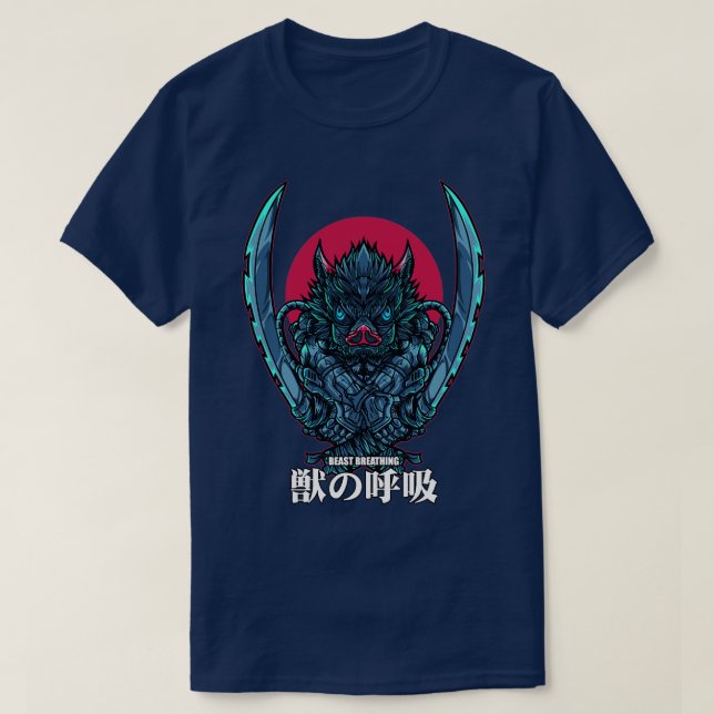 Camiseta Inosuke Demon Slayer (Diseño del anverso)