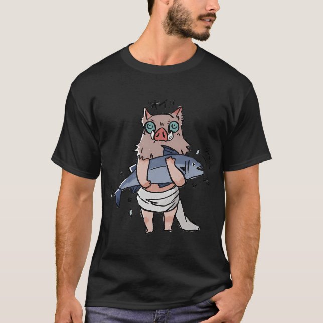 Camiseta Inosuke pescando (Anverso)