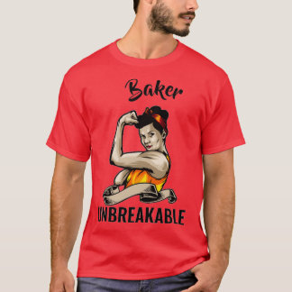 Camiseta Inquebrantable Baker Gracioso Regalo De Cumpleaños