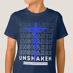 Camiseta Inquebrantable - Creyentes Dios Jesucristo Azul Ma