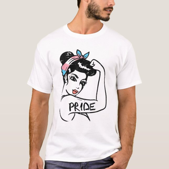 Camiseta Inquebrantable fuerte mujer transgénero, orgullo (Anverso)