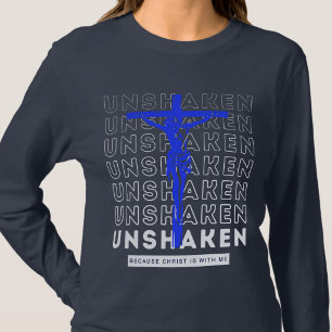 Camiseta Inquebrantable - Jesús Evangelio Cristiano Azul Ma