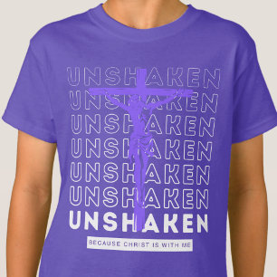 Camiseta Inquebrantable - Oración de gratitud a Dios Púrpur