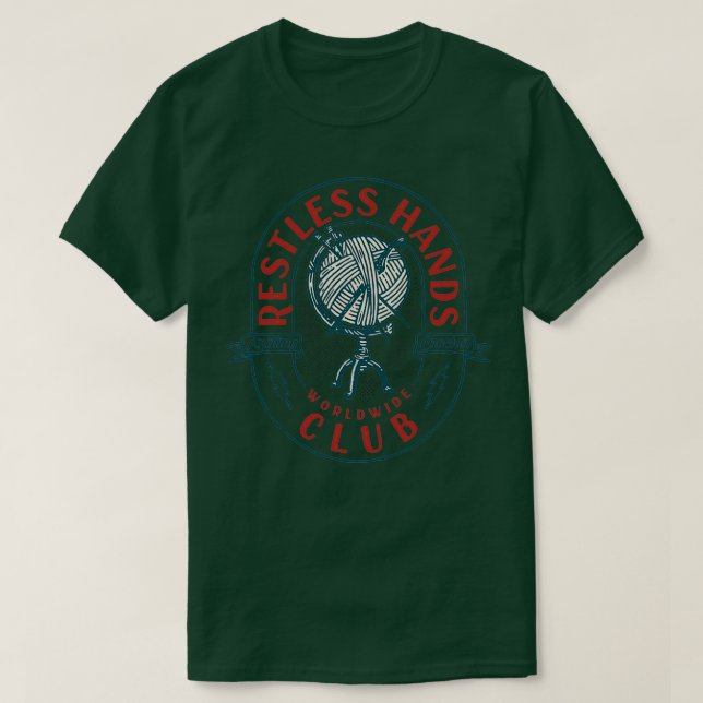 Camiseta Inquietas Hands Club Red (Diseño del anverso)