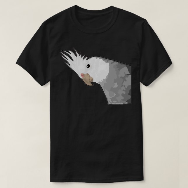 Camiseta Inquisitiva Cockatiel (Diseño del anverso)