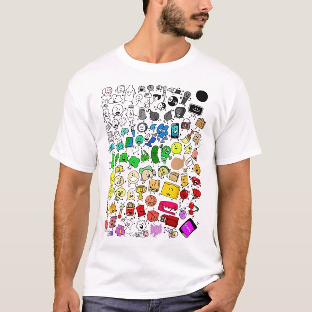 Camiseta Insanidad Inanimada De Bfdi Todos Los Caracteres _ (Anverso)