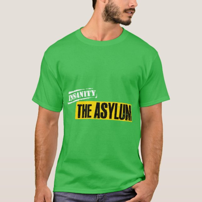 Camiseta Insanity Asylum gift retro (Anverso)
