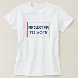 Camiseta Inscríbase para votar la plantilla de Motto de pol