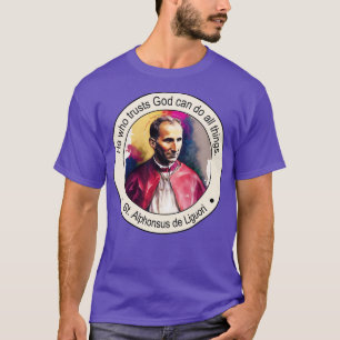 Camiseta Inscripción de citas religiosas de St Alphonsus de