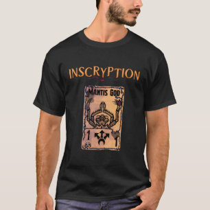 Camiseta Inscripción: Dios: juego de cartas de terror psico