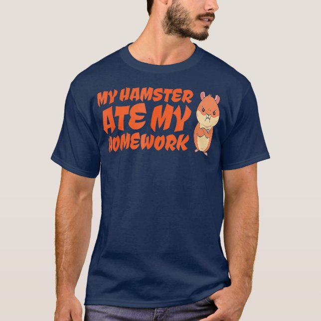 Camiseta Inscripción en la escuela primaria de Hamster (Anverso)