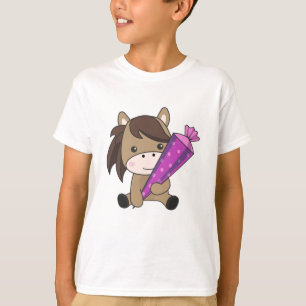 Camiseta Inscripción en una escuela de caballos Kindergarte