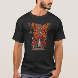 Camiseta Inscripción Rodent Butterfly Mushroom Forest Anima