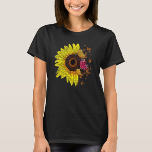 Camiseta Inscripción Sunshine Flor de girasol Flor Flor Flo