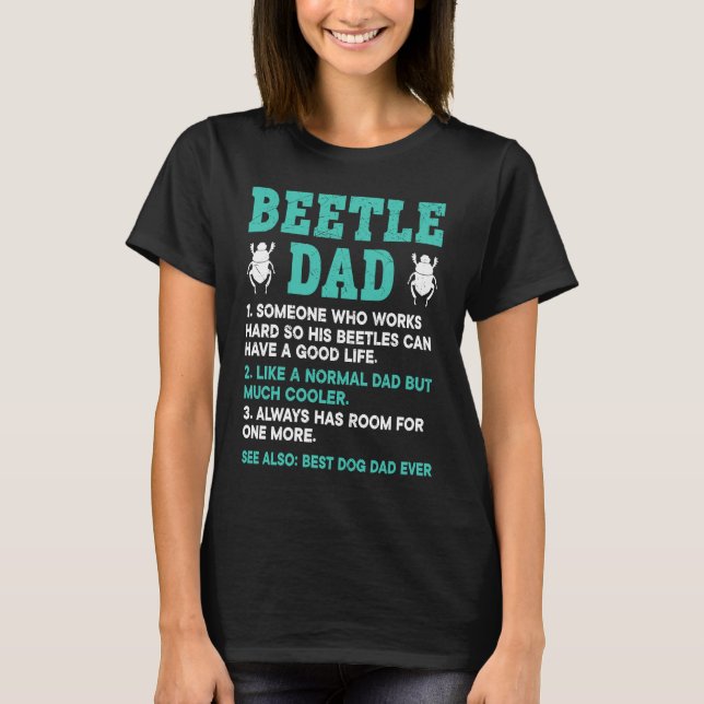 Camiseta Insect  Entomology Future Entomologist Beetle Dad (Anverso)