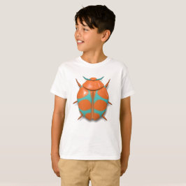 Camiseta insecto de insectos de insectos lindo naranja y ve