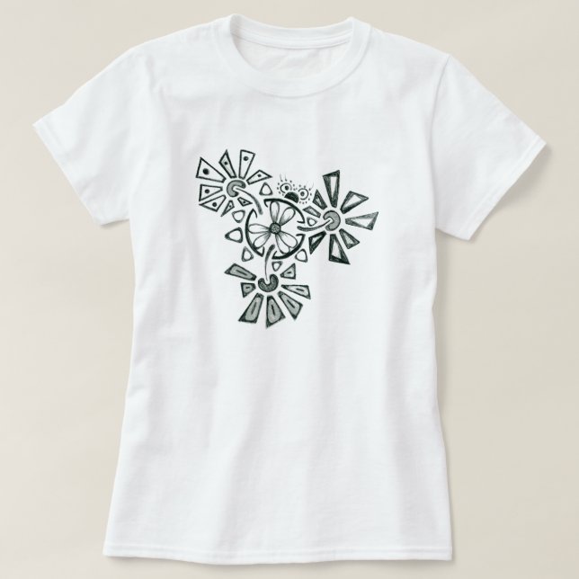 Camiseta Insecto de la flor (Diseño del anverso)
