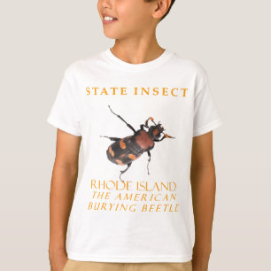 Camiseta Insecto del Territorio de Rhode Island El enterrad