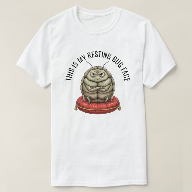 Camiseta Insecto Divertido Unisex (Diseño del anverso)