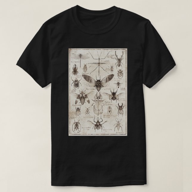 Camiseta Insectos 34 (Diseño del anverso)