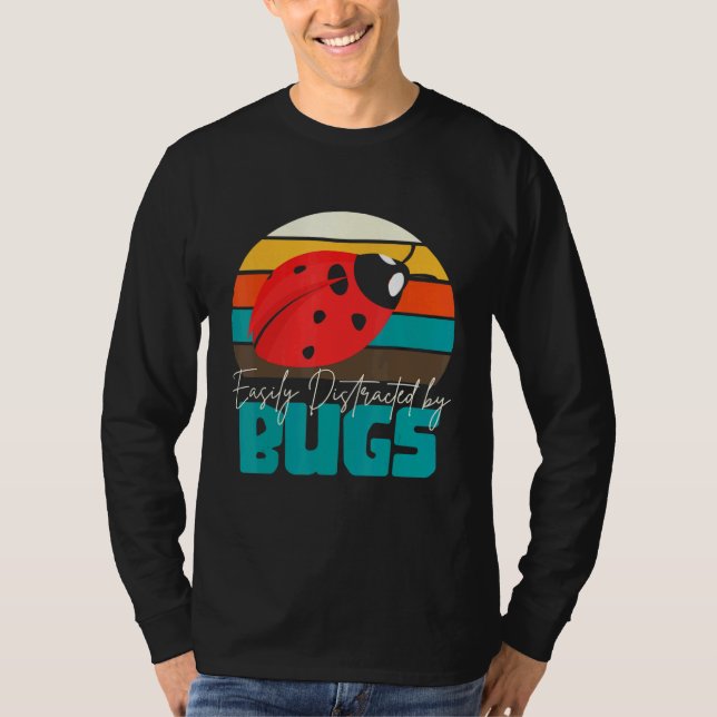 Camiseta Insectos de biología entomóloga distrados por bich (Anverso)
