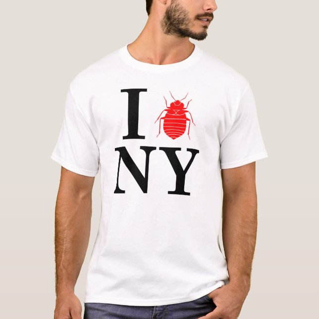 Camiseta Insectos de cama de Nueva York (Anverso)