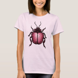Camiseta Insectos de escarabajo cúbicos Lover Pink