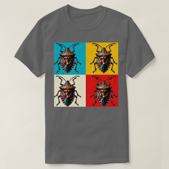 Camiseta Insectos de Guay de arte de Stink Bug marmorizado  (Diseño del anverso)
