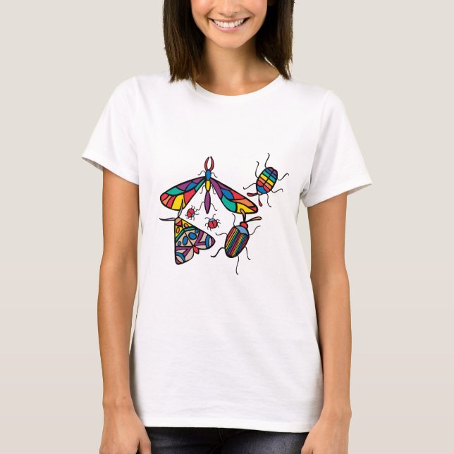 Camiseta ¡Insectos del arco iris! (Anverso)