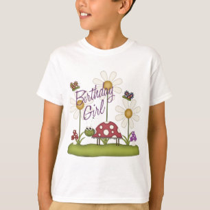 Camiseta Insectos del cumpleaños del chica