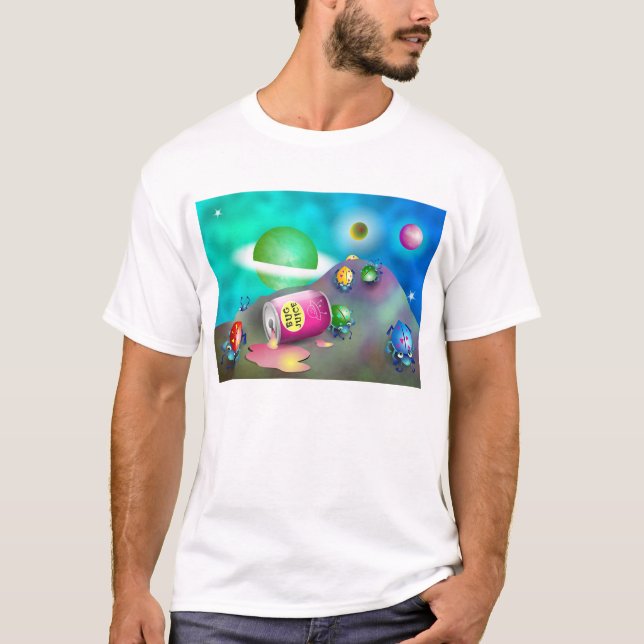 Camiseta Insectos en espacio (Anverso)