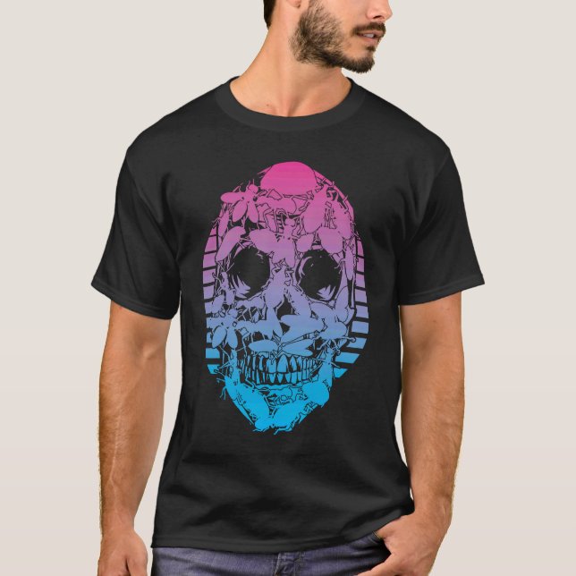 Camiseta insectos Vaporwave Estético (Anverso)