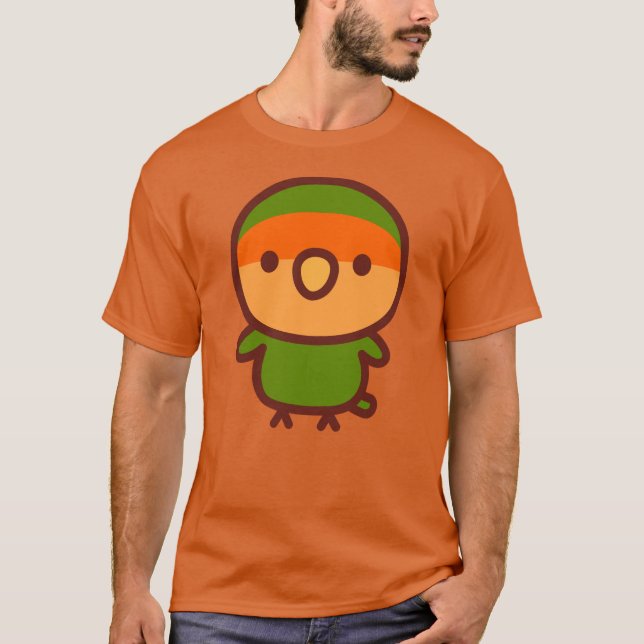 Camiseta Inseparable de cara naranja y cara de melocotón (Anverso)