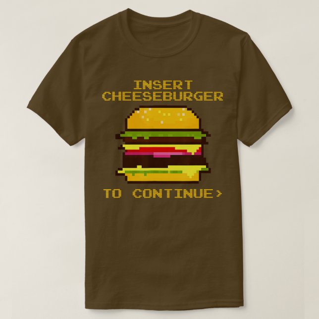Camiseta Insertar Cheeseburger Para Continuar La Quema De C (Diseño del anverso)