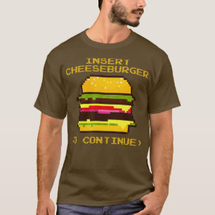 Camiseta Insertar Cheeseburger Para Continuar La Quema De C