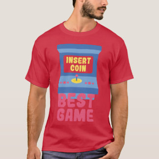 Camiseta Insertar Moneda Juego de Arcade Mejor Juego Retro