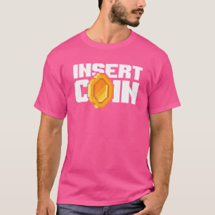 Camiseta Insertar Moneda Pixel Graphix Juegos Retro Arcade 