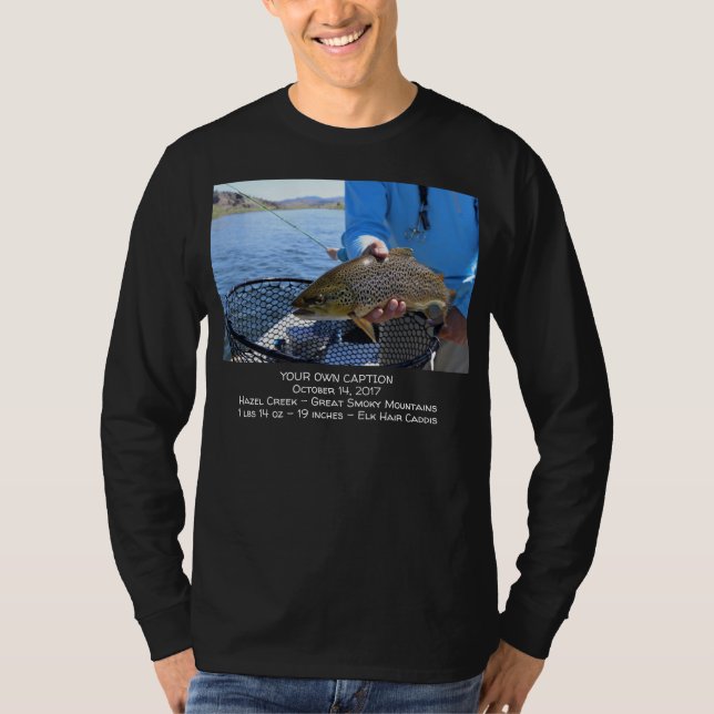 Camiseta Insertar tu propia foto de pesca (Anverso)