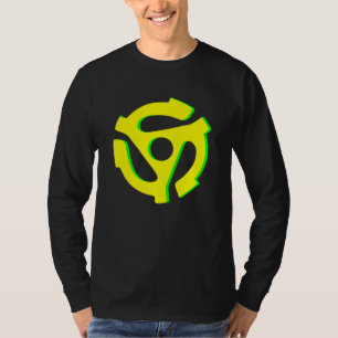 Camiseta Inserto de disco de vinilo retro de 45 Rpm