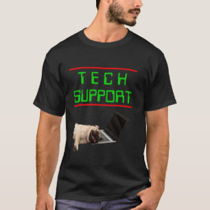 Camiseta Insigne divertido de soporte técnico con vibra de 