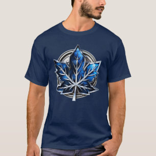 Camiseta Insignia 3D de hoja de arce