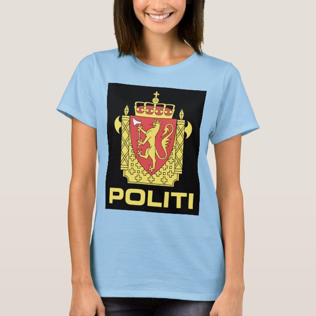 Camiseta Insignia al Servicio de Policía de Noruega (Anverso)